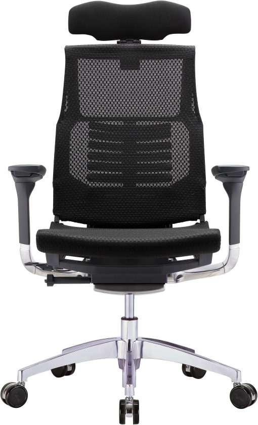 Raynor® Powerfit Ergonomic Mesh High-Back Executive Office Chair, Black - Image 2