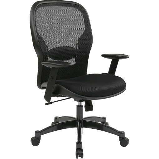 Office Star™ Professional Matrex® Mesh Chair, 46 1/4"H x 27 1/4"W x 25 3/4"D, Black/Gunmetal - Image 2