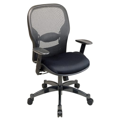 Office Star™ Professional Matrex® Mesh Chair, 46 1/4"H x 27 1/4"W x 25 3/4"D, Black/Gunmetal