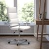 Flash Furniture Mesh Mid-Back Swivel Task Chair With Arms, Black/Silver 3