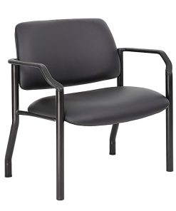 Boss Office Products Mid-Back Guest Chair, Black