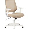 Realspace® Sensi Mesh/Fabric Low-Back Task Chair, Oatmeal/White, BIFMA Compliant