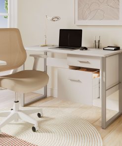 Realspace® Sensi Mesh/Fabric Low-Back Task Chair, Oatmeal/White, BIFMA Compliant 2