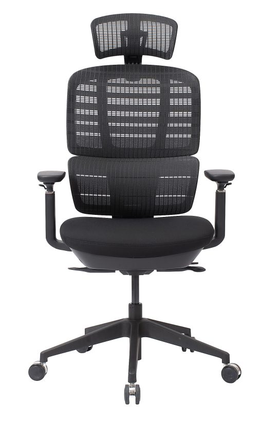 WorkPro® Momentum Ergonomic Mesh/Mesh Active High-Back Office Chair, Black/Black, BIFMA Compliant - Image 2