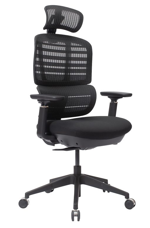 WorkPro® Momentum Ergonomic Mesh/Mesh Active High-Back Office Chair, Black/Black, BIFMA Compliant