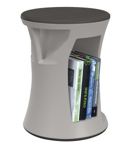 MooreCo Hierarchy Flipz Stacking Rocking Stool, Gray/Black