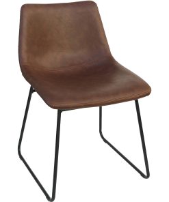 Lorell® Mid-Century Modern Sled Guest Chair, Tan