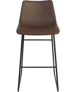 Lorell® Mid-Century Modern Sled Guest Stools, Tan/Black, Set Of 2 Stools 2