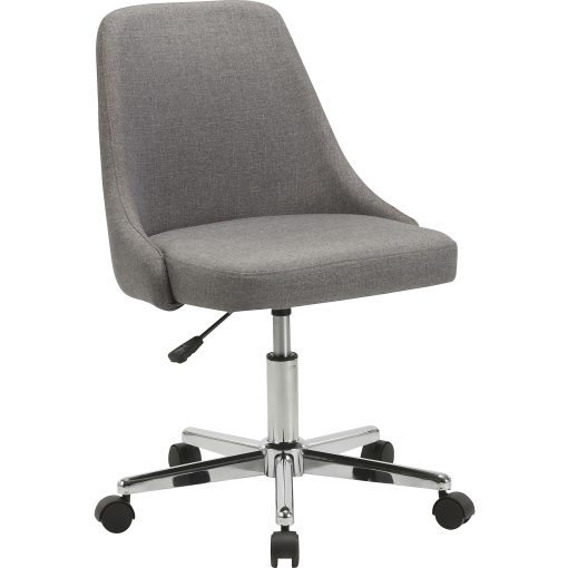 Lorell® Resi Fabric Low-Back Armless Task Chair, Gray - Image 2