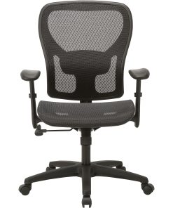 Lorell® SOHO Mesh Mid-Back Task Chair, Black 2