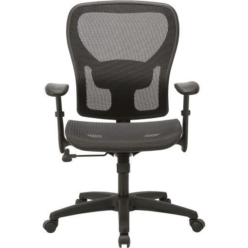 Lorell® SOHO Mesh Mid-Back Task Chair, Black - Image 2