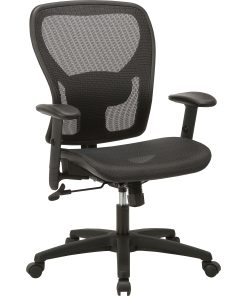 Lorell® SOHO Mesh Mid-Back Task Chair, Black