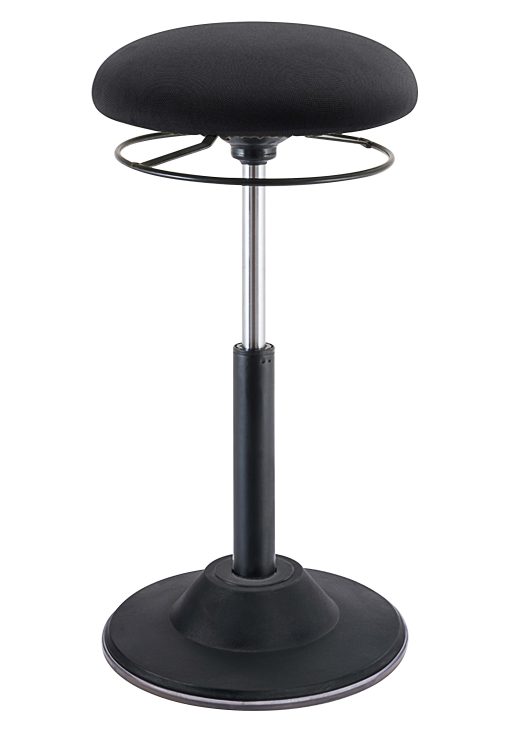 Kore Design™ Office Adjustable Pivot Stool, Black, KDOP5023BA
