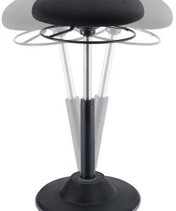 Kore Design™ Office Adjustable Pivot Stool, Black, KDOP5023BA 2