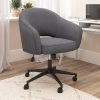 Flash Furniture Round Plastic Height-Adjustable Activity Table Set With 4 Chairs, 23-3/4″ x 33″, Blue 4