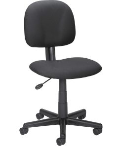 LYS NuSparc Mid Back Multi Task Fabric Chair, Black 2