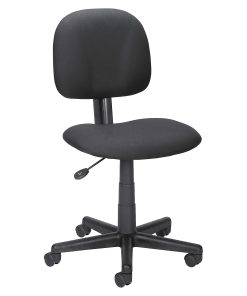 LYS NuSparc Mid Back Multi Task Fabric Chair, Black