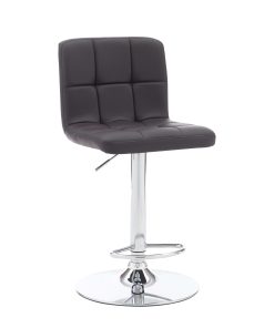Powell Caelan Bar Stool, Chocolate/Chrome