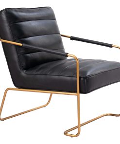 Zuo Dallas Accent Chair, Vintage Black