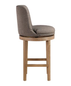 Office Star Rowan Counter Height Spindle Stools, Cement/Medium Oak, Set Of 2 Stools 2