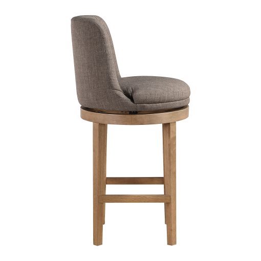 Office Star Rowan Counter Height Spindle Stools, Cement/Medium Oak, Set Of 2 Stools - Image 2
