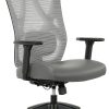 Serta® Smart Layers™ Brinkley Ergonomic Bonded Leather High-Back Executive Office Chair, Brown/Silver 3