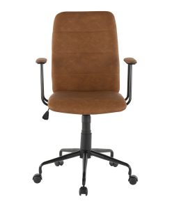 LumiSource Fredrick Office Chair, Black/Brown 2