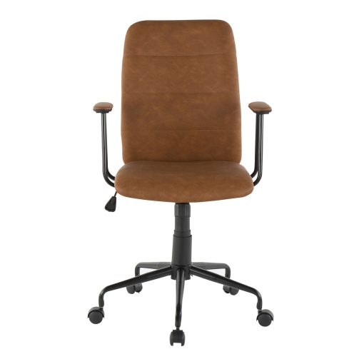 LumiSource Fredrick Office Chair, Black/Brown - Image 2