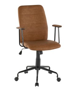 LumiSource Fredrick Office Chair, Black/Brown