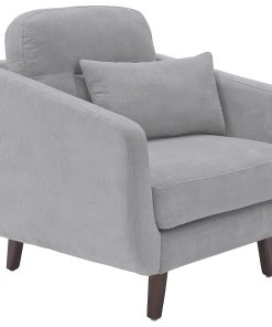 Serta® Sierra Collection Arm Chair, Smoke Gray/Chestnut 2