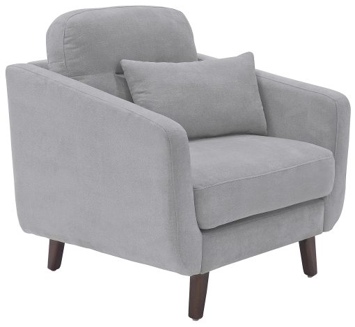 Serta® Sierra Collection Arm Chair, Smoke Gray/Chestnut - Image 2