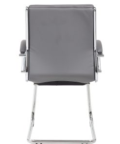 Boss Office Products Ergonomic Guest Chair, Gray/Chrome/Gray 2