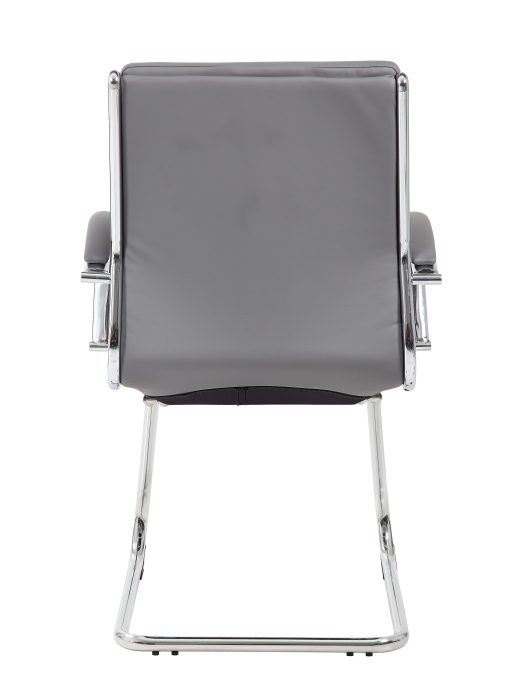 Boss Office Products Ergonomic Guest Chair, Gray/Chrome/Gray - Image 2