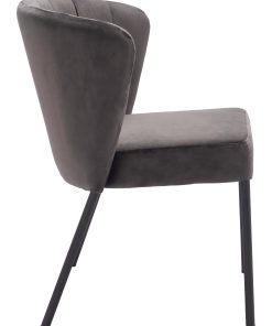 Zuo Aimee Dining Chairs, Gray, Set Of 2 Chairs 2