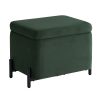 Techni Mobili Velvet Storage Ottoman, 15-1/2″H x 13-3/4″W x 13-3/4″D, Gray, RTAOT26GRY 3