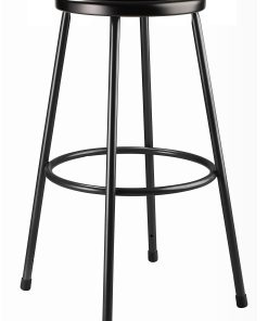 National Public Seating® 6400 Series Padded Stools, Black, Pack Of 2 Stools 2