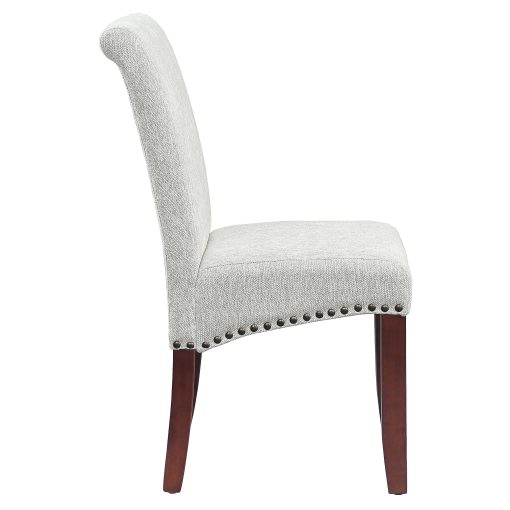 Office Star Parsons Fabric Dining Accent Chair, Antique Bronze/Smoke - Image 2
