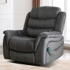 Bestier Oversized Microfiber Power Lift Recliner Accent Chair With 8-Point Vibration Heating Massage Assistance, Gray