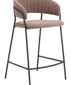 Zuo Josephine Counter-Height Stools, Brown, Set Of 2 Stools