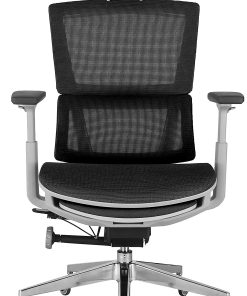Nouhaus Rewind Ergonomic Fabric High-Back Executive Office Chair, Black 2