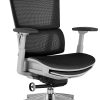 Nouhaus Rewind Ergonomic Fabric High-Back Executive Office Chair, Black