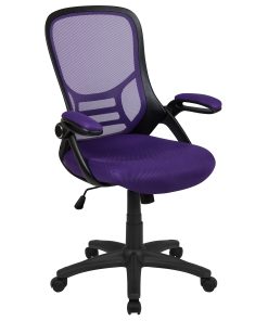 Flash Furniture Ergonomic Mesh High-Back Office Chair, Purple 2
