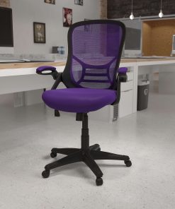 Flash Furniture Ergonomic Mesh High-Back Office Chair, Purple