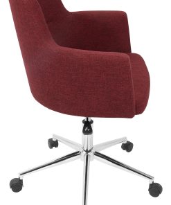 Lumisource Andrew Office Chair, Red 2