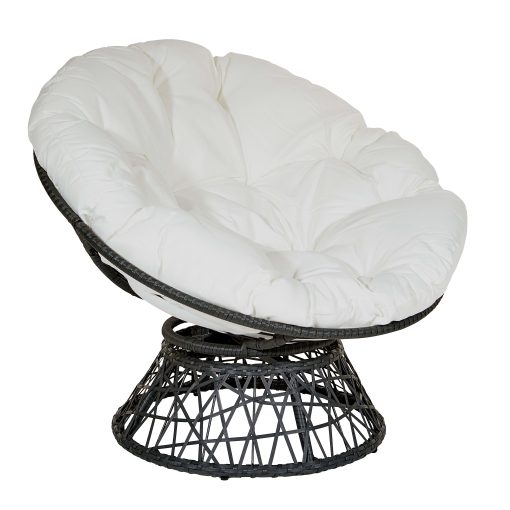 Office Star™ Papasan Chair, White/Black - Image 2