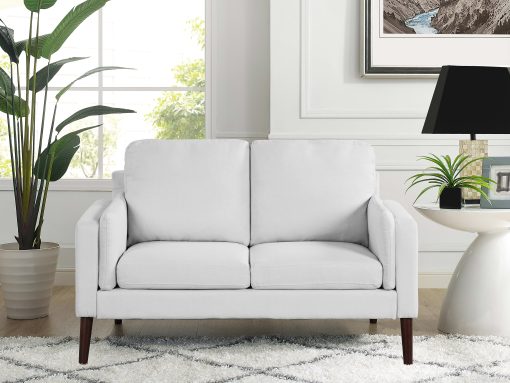 Lifestyle Solutions Scott Loveseat, Light Gray - Image 2