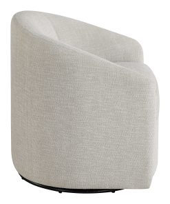 Office Star Bella Fabric Swivel Accent Chair, Stone 2