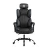 Eurostyle Dirk Armless Faux Leather Low-Back Commercial Office Chair, Chrome/Cognac 3