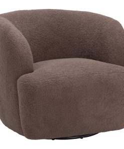 Zuo Govan Swivel Accent Chair, Brown
