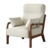 Lorell® Quintessence Upholstered Loveseat, Black/Natural 3